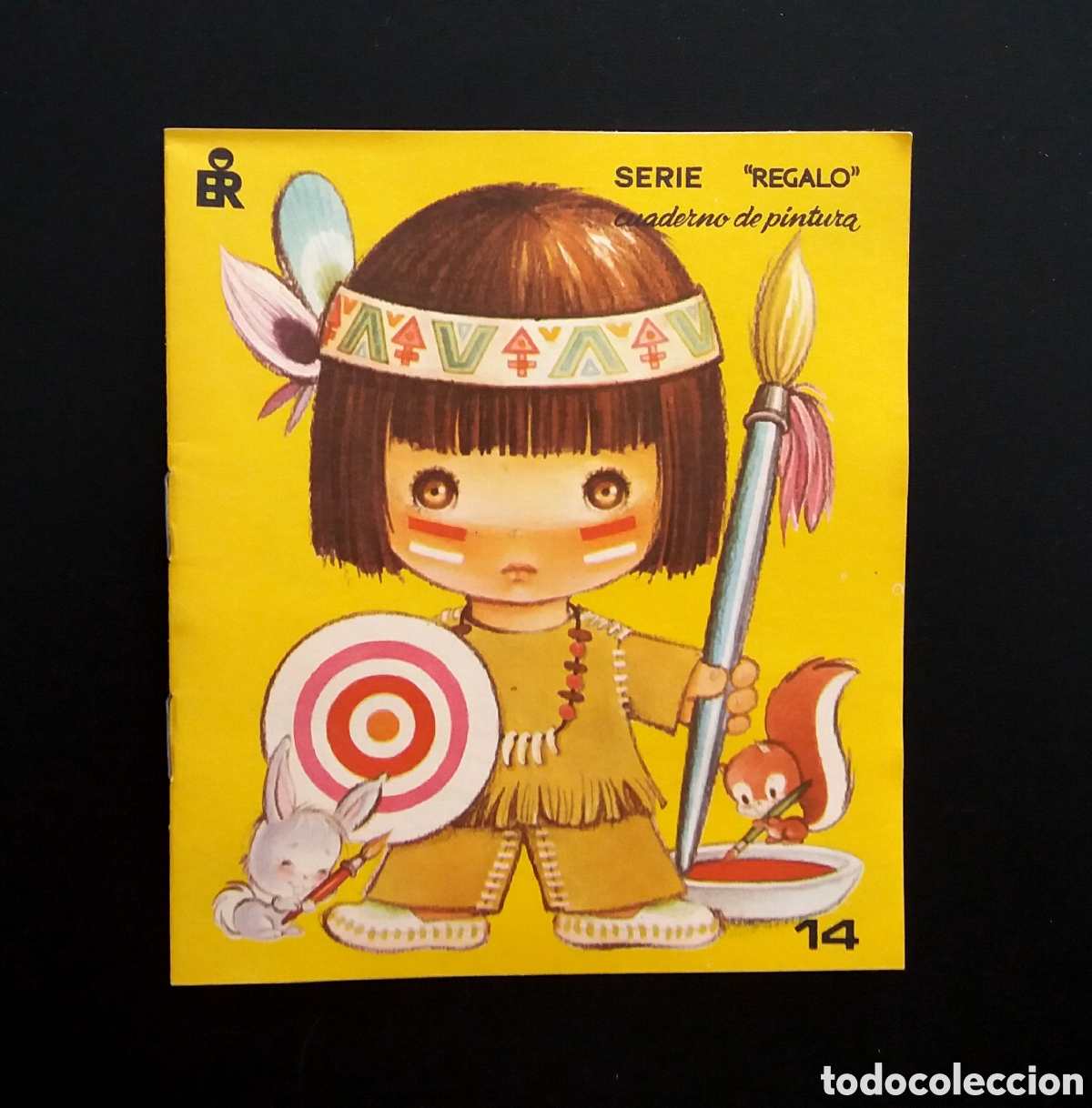 Libros de segunda mano: CUADERNO DE PINTURA serie &rdquo;REGALO&rdquo; HELENITA editorial ROMA 1983 libro librito colorear pintar ni&ntilde;os