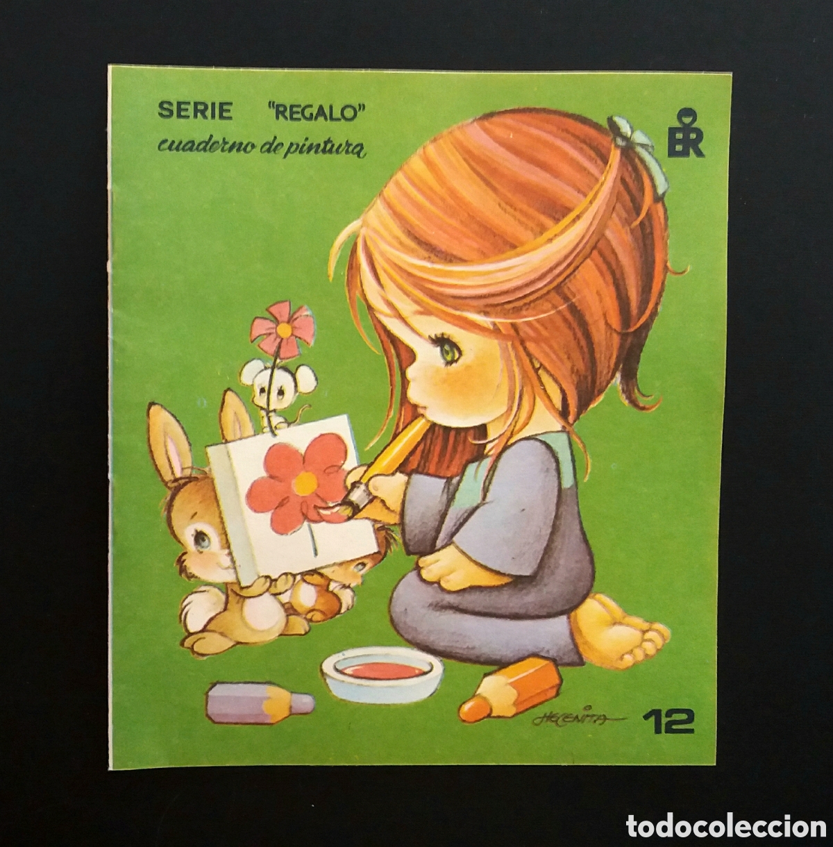 Libros de segunda mano: CUADERNO DE PINTURA serie &rdquo;REGALO&rdquo; HELENITA editorial ROMA 1983 libro librito colorear pintar ni&ntilde;os