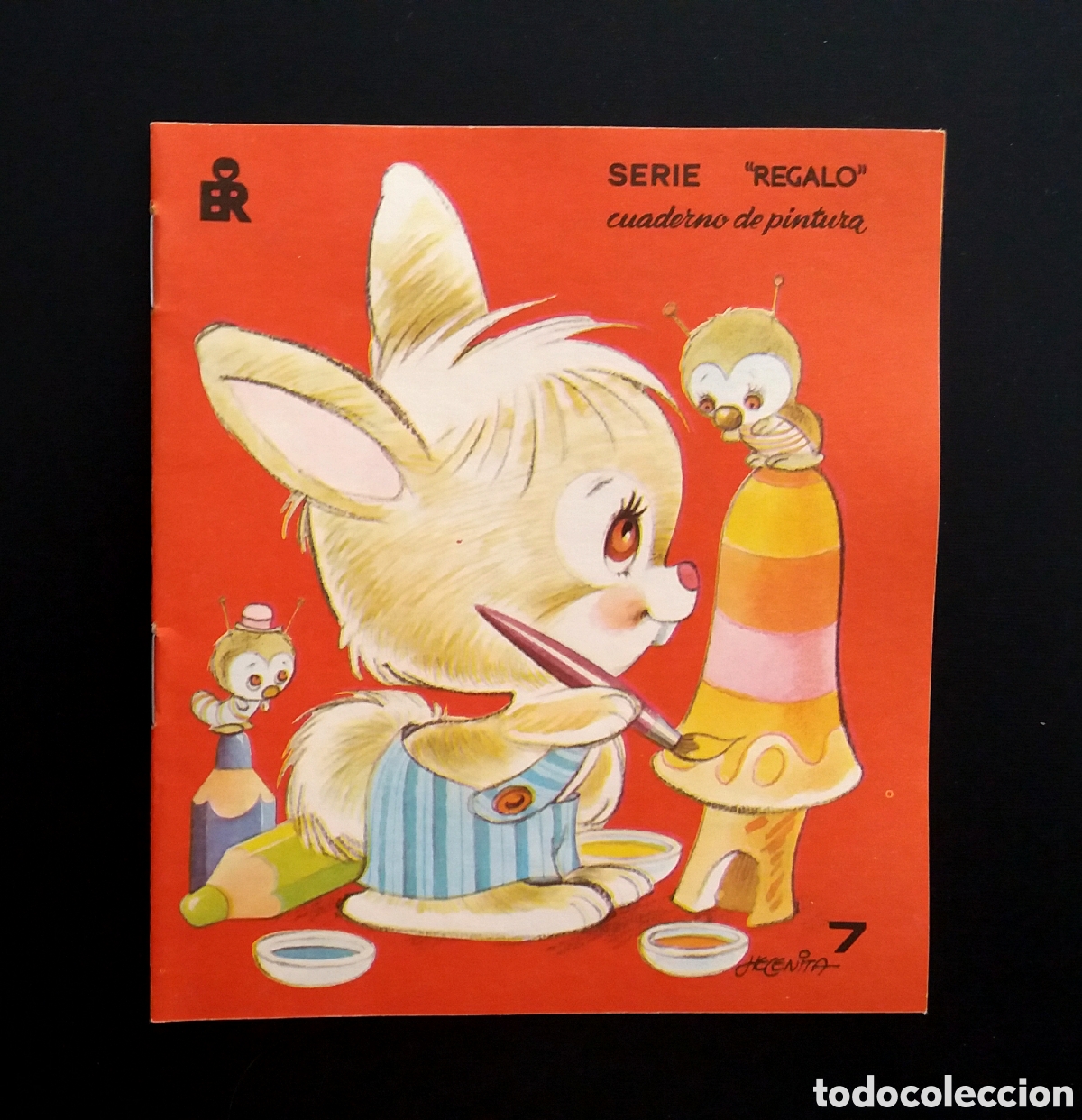 Libros de segunda mano: CUADERNO DE PINTURA serie &rdquo;REGALO&rdquo; HELENITA editorial ROMA 1983 libro librito colorear pintar ni&ntilde;os