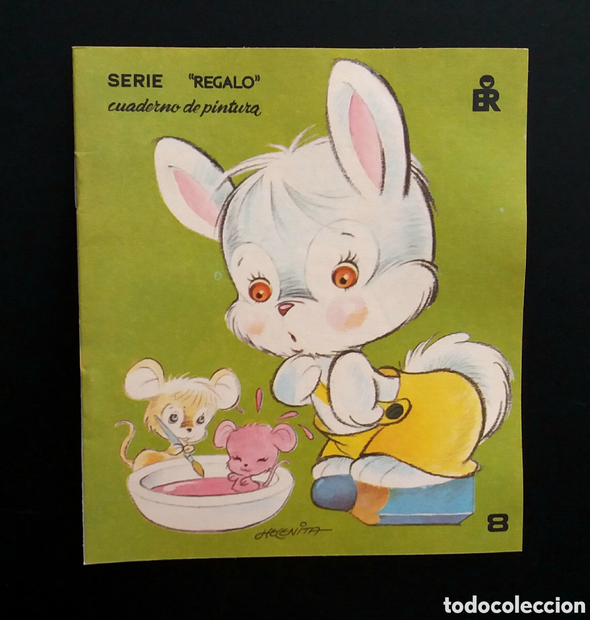 Libros de segunda mano: CUADERNO DE PINTURA serie &rdquo;REGALO&rdquo; HELENITA editorial ROMA 1983 libro librito colorear pintar ni&ntilde;os