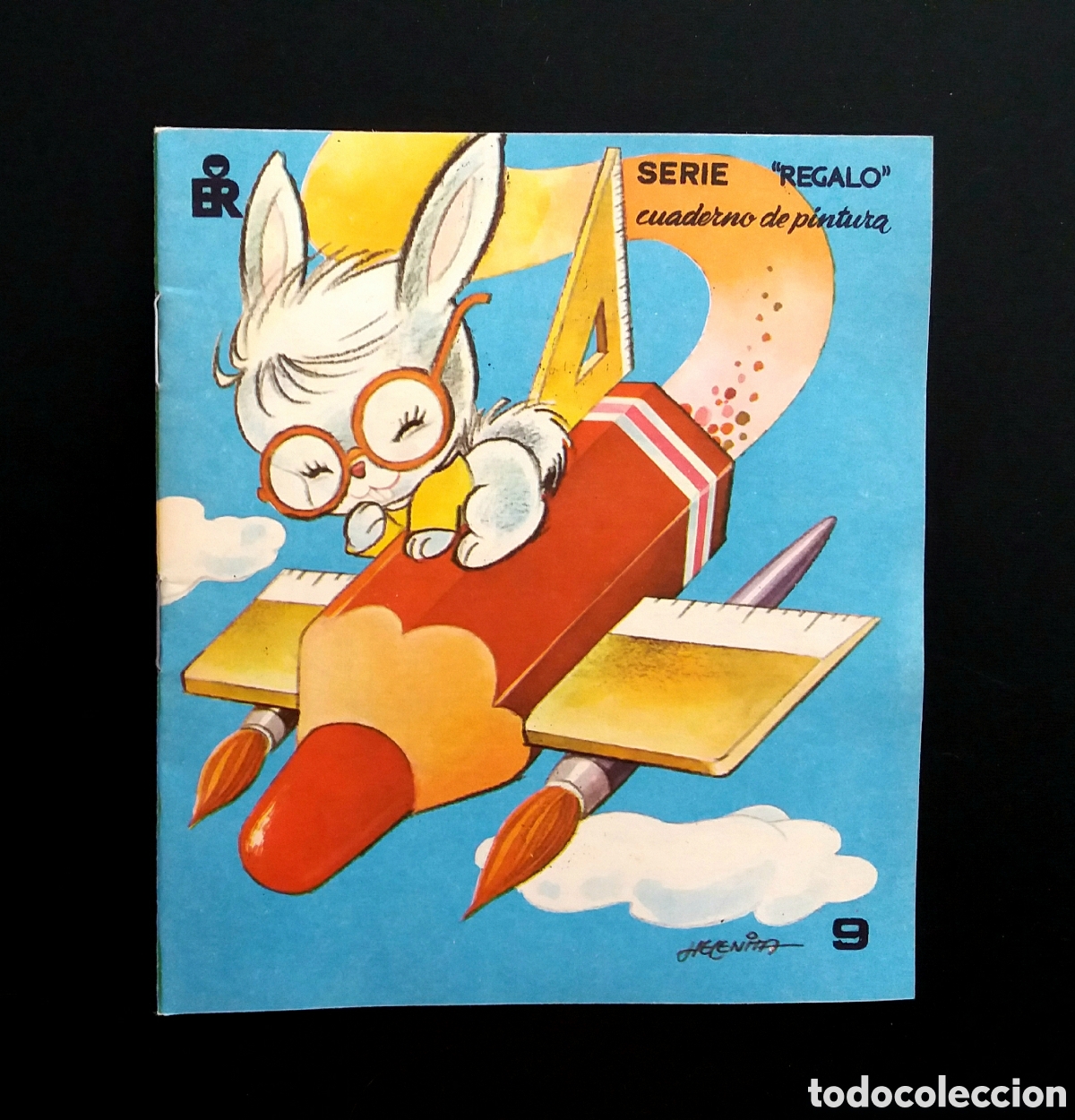 Libros de segunda mano: CUADERNO DE PINTURA serie &rdquo;REGALO&rdquo; HELENITA editorial ROMA 1983 libro librito colorear pintar ni&ntilde;os