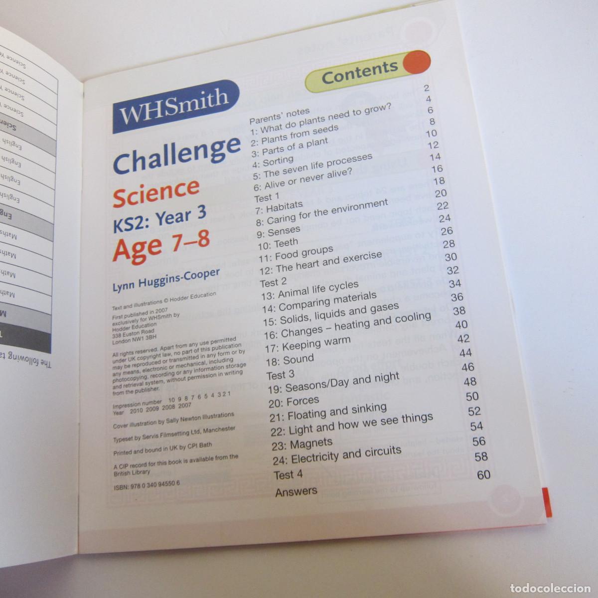 Libros de segunda mano: CHALLENGE SCIENCE AGE 7-8 (PARENTALK) IDIOMAS INFANTIL - Foto 2