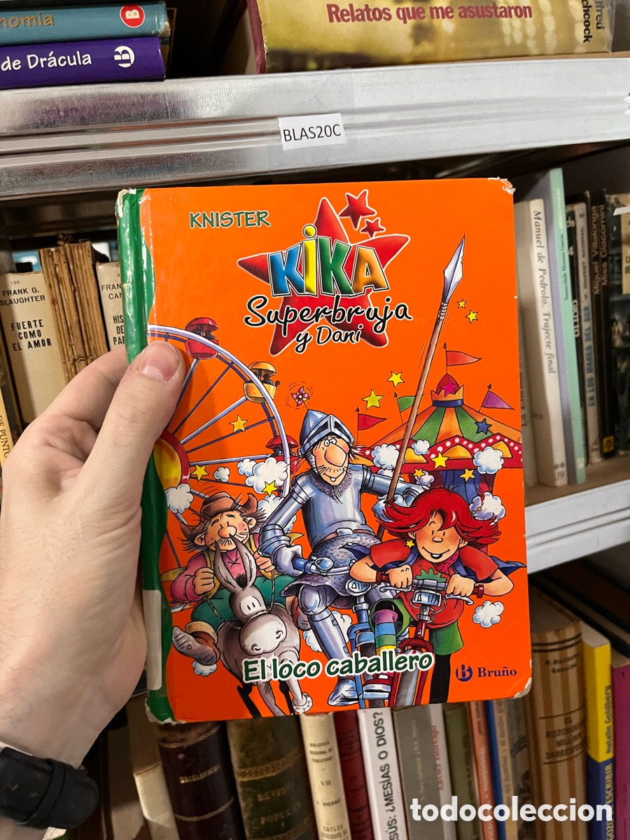 Libros de segunda mano: Blas20C kika superbruja y Dani, el loco caballero, libro de biblioteca