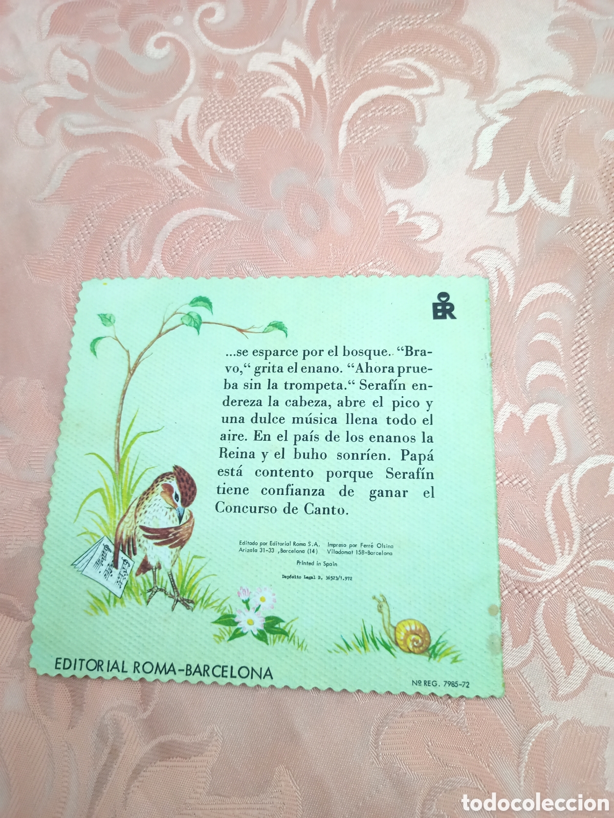 Libros de segunda mano: Antiguo cuento .El concurso de canto.Colecci&oacute;n Celeste. - Foto 3