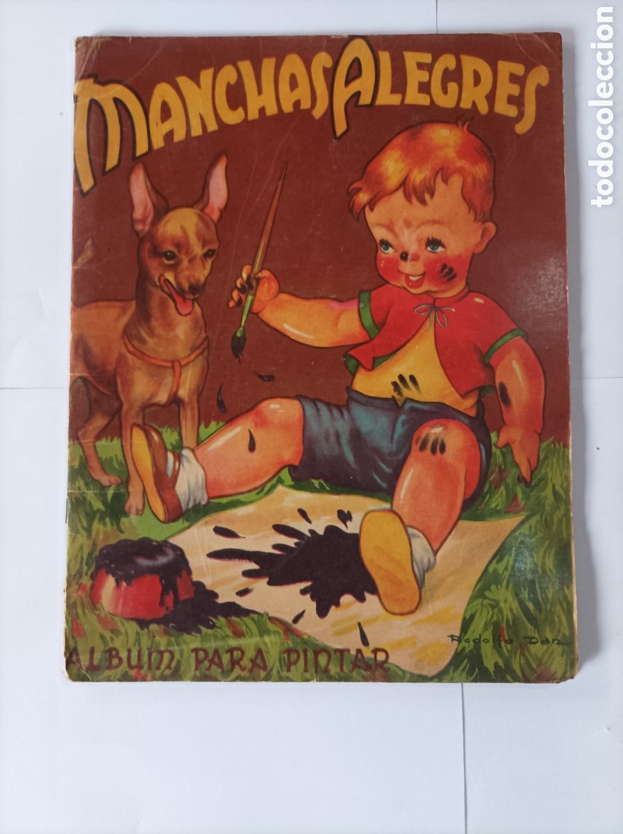 Libros de segunda mano: MANCHAS ALEGRES. ALBUM DE COLOREAR. ADOLFO DAN. SIGMA. USADO. - Foto 1