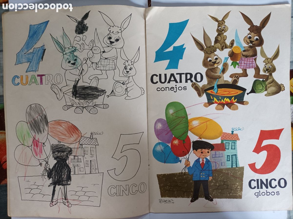 Libros de segunda mano: 123. NUMERADOR PARA COLOREAR. FERMA. - Foto 3