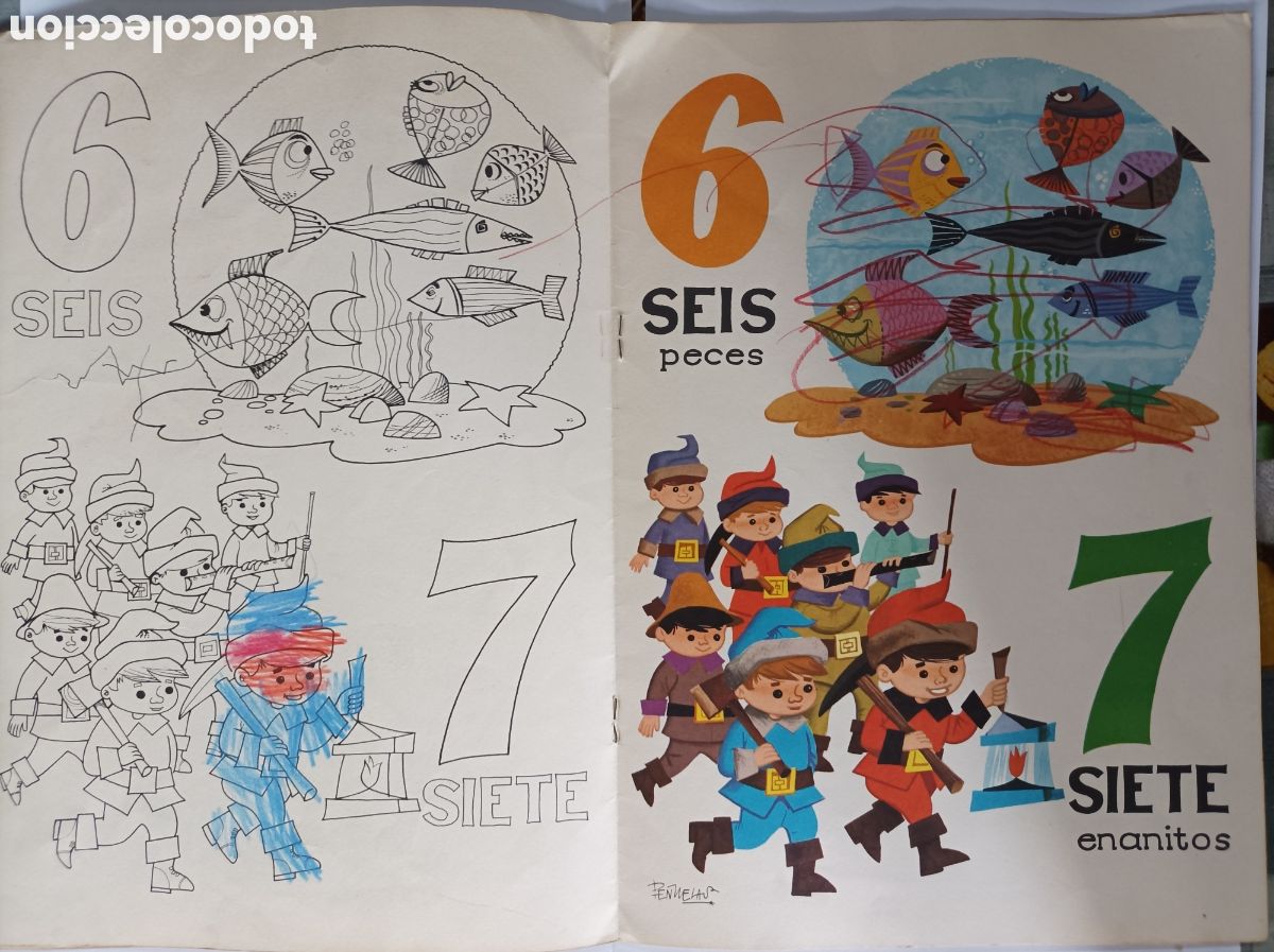Libros de segunda mano: 123. NUMERADOR PARA COLOREAR. FERMA. - Foto 4