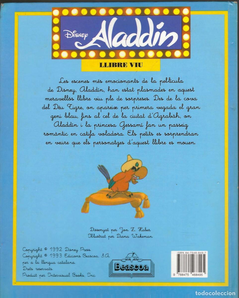 Libros de segunda mano: ALADD&Iacute;N DISNEY LLIBRE VIU BEASCOA - Foto 2