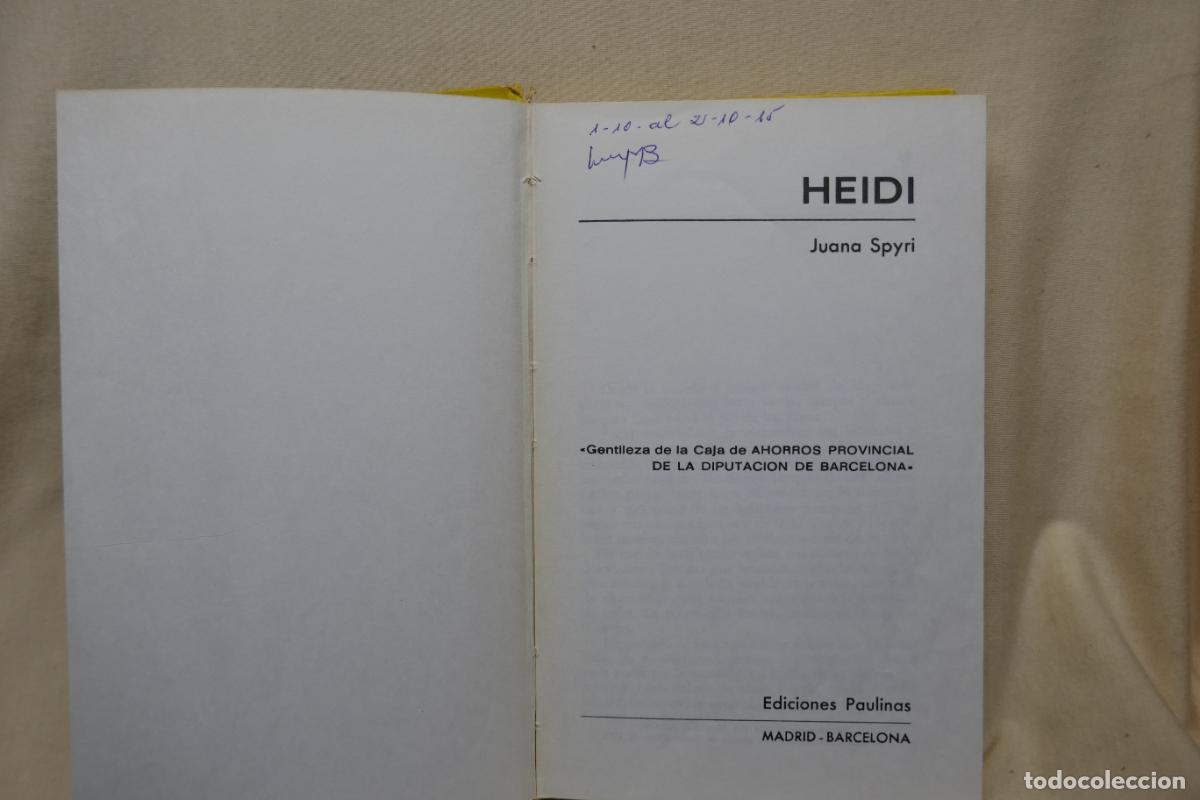 Libros de segunda mano: HEIDI - JOHANN SPYRI - EDICIONES PAULINAS. - Foto 4