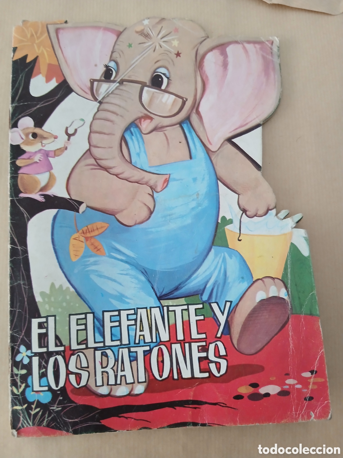 Libros de segunda mano: Cuento troquelado El elefante y los ratones - Foto 1