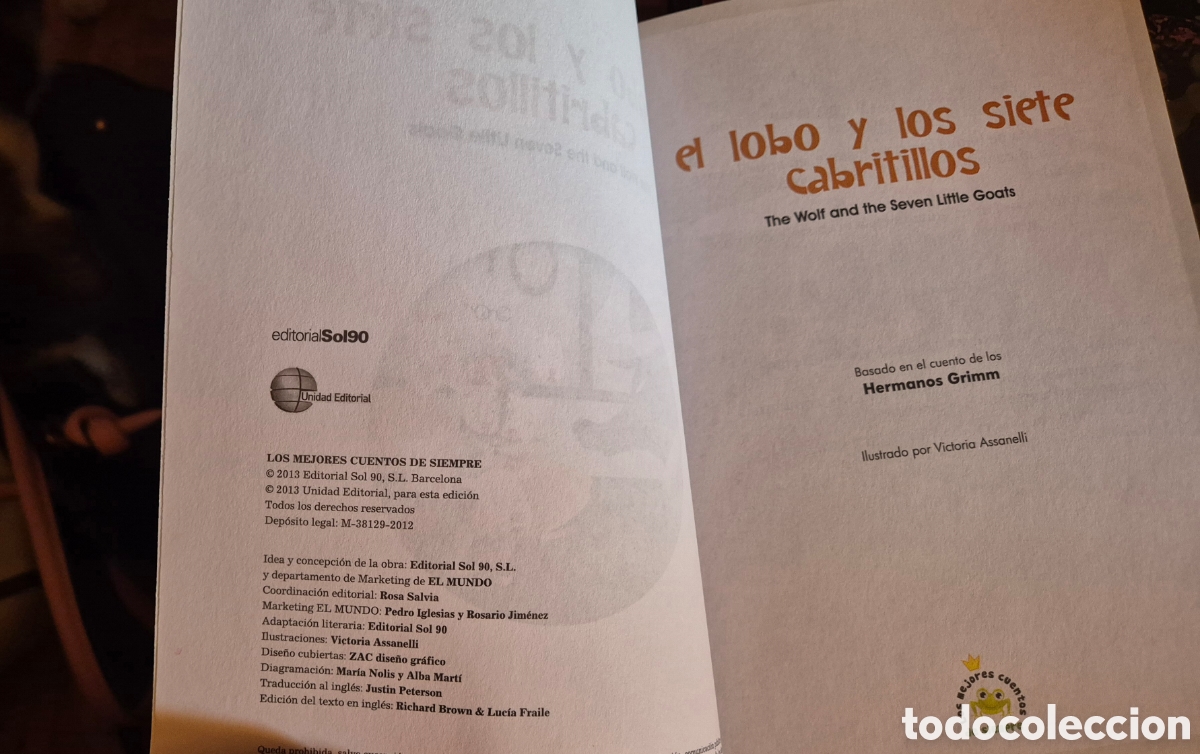 Libros de segunda mano: El lobo y los siete cabritillos - Foto 2