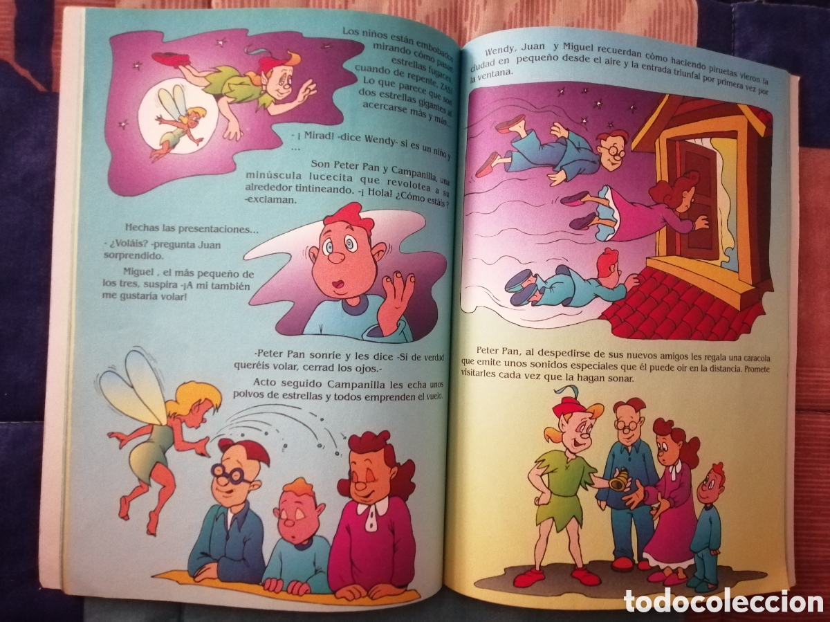 Libros de segunda mano: Bd. Cuentos cl&aacute;sicos: El sastrecillo Valiente y Peter Pan - Foto 3