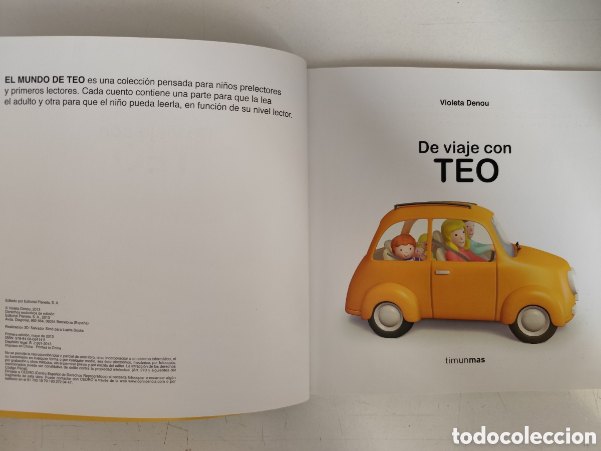 Libros de segunda mano: Libro Infantil. De Viaje con Teo - Foto 3