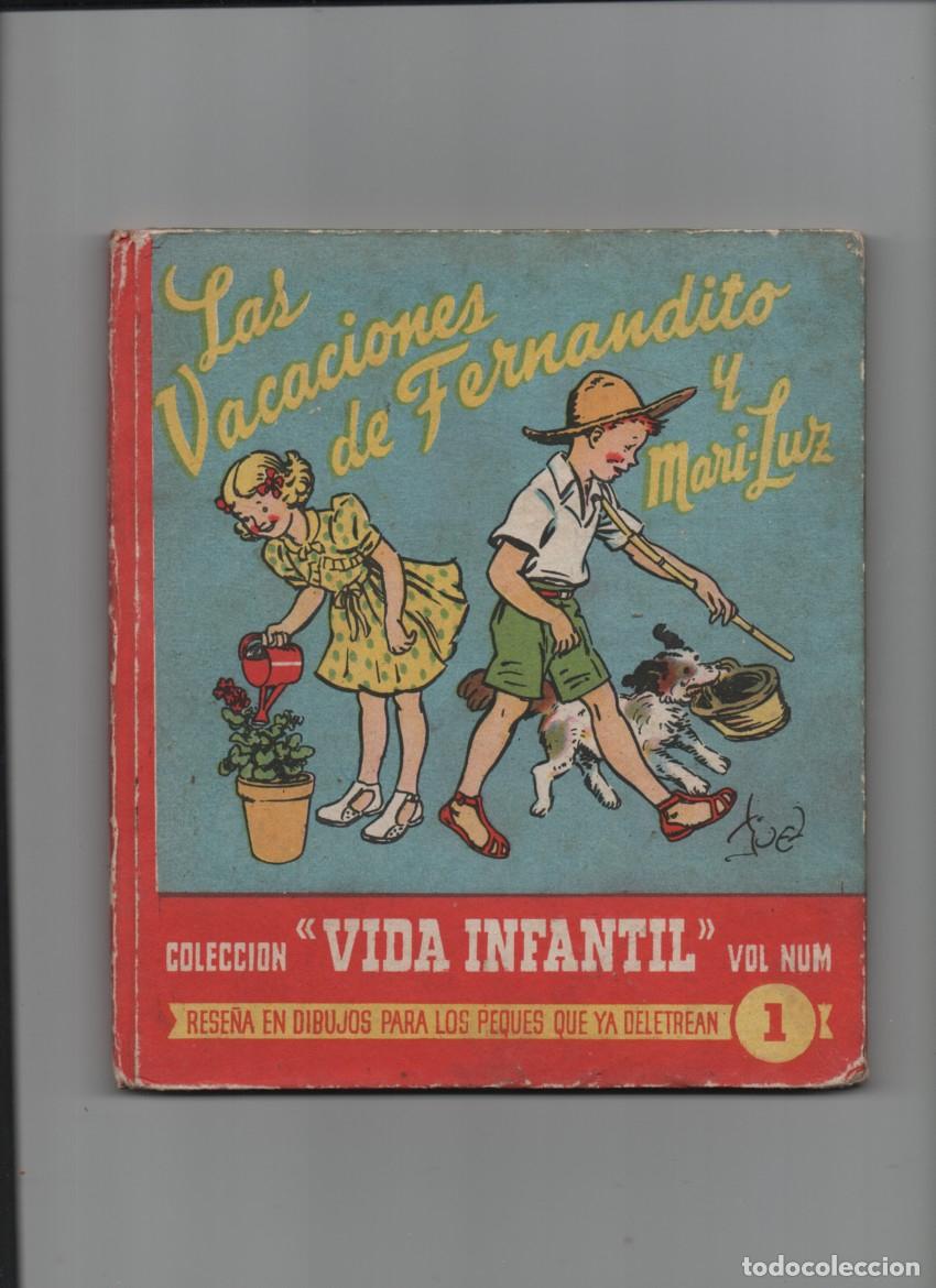 Libri di seconda mano: LAS VACACIONES DE FERNANDITO Y MARI-LUZ. COLECCION VIDA INFANTIL, VOL. NUM. 1