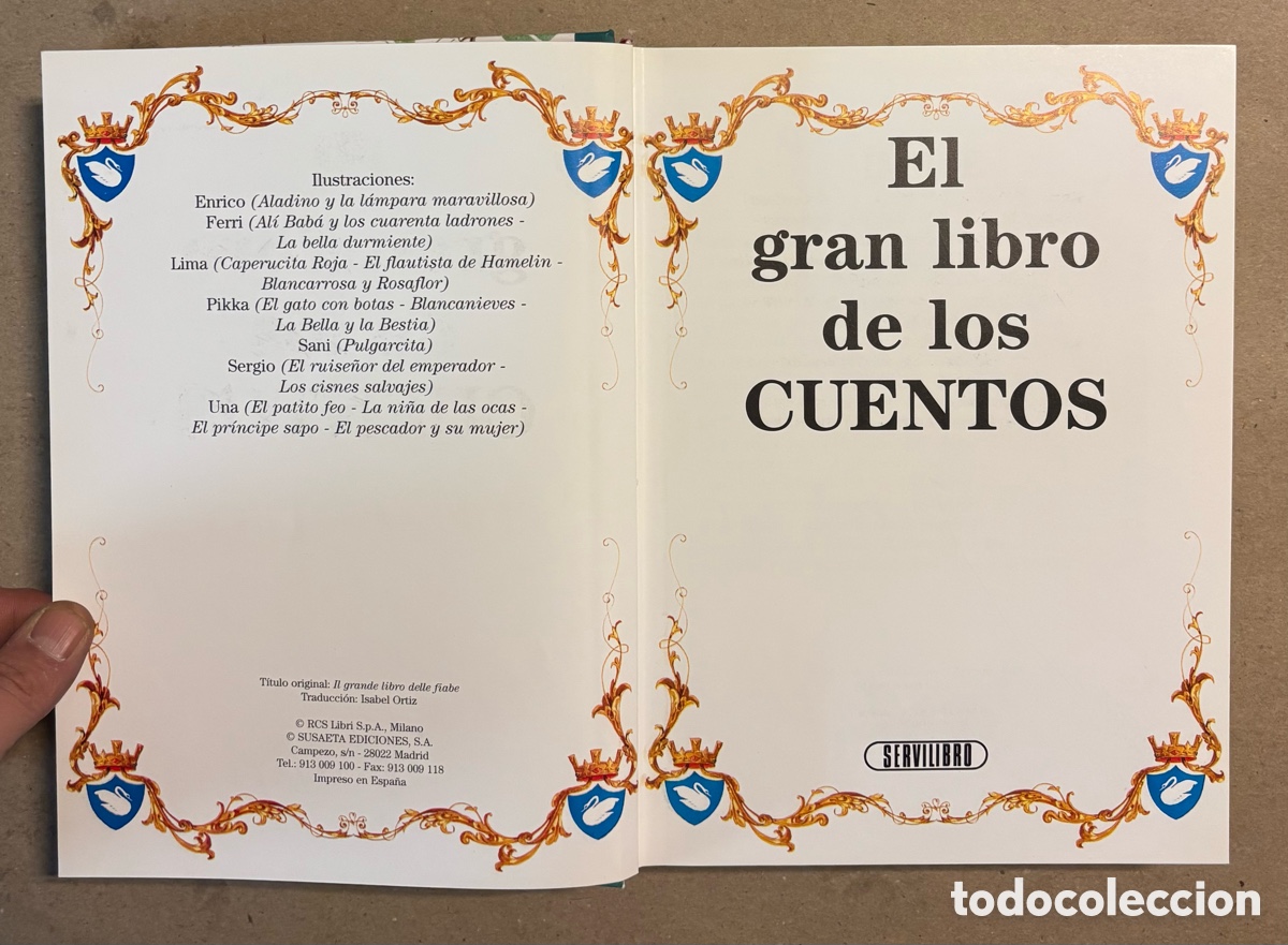 Libros de segunda mano: EL GRAN LIBRO DE LOS CUENTOS. SERVILIBRO EDICIONES. - Foto 2
