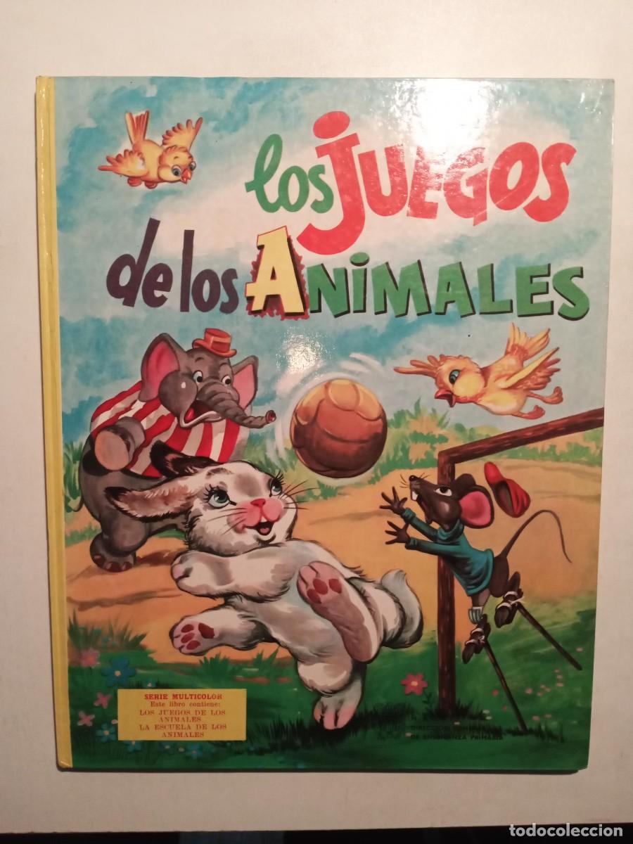 Gebrauchte B&uuml;cher: LOS JUEGOS DE LOS ANIMALES / LA ESCUELA DE LOS ANIMALES - SERIE MULTICOLOR 3 - EVA 1964 ED. VASCO