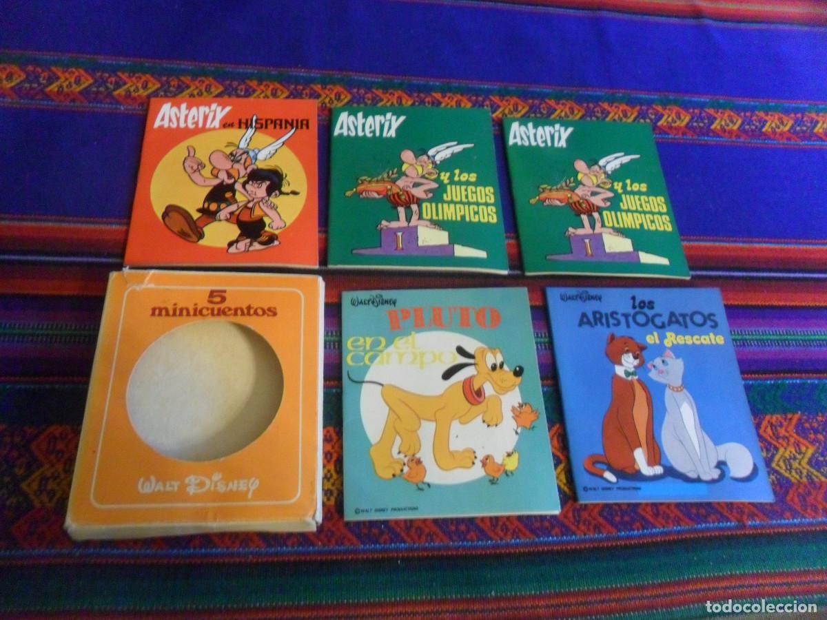Libros de segunda mano: ESTUCHE 5 MINICUENTOS SUSAETA PLUTO LOS ARISTOGATOS AST&Eacute;RIX Y LOS JUEGOS OL&Iacute;MPICOS EN HISPANIA. 1973