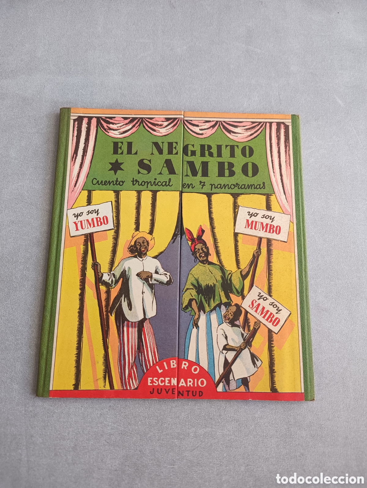 Libri di seconda mano: El negrito Sambo. Cuento tropical en 7 panoramas. Libro escenario Juventud. Ilustraciones J. Vi&ntilde;als.