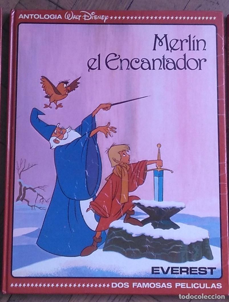 Libros de segunda mano: 2 libros de &rdquo;Dos famosas pel&iacute;culas&rdquo; Antolog&iacute;a de Disney (1984-85)