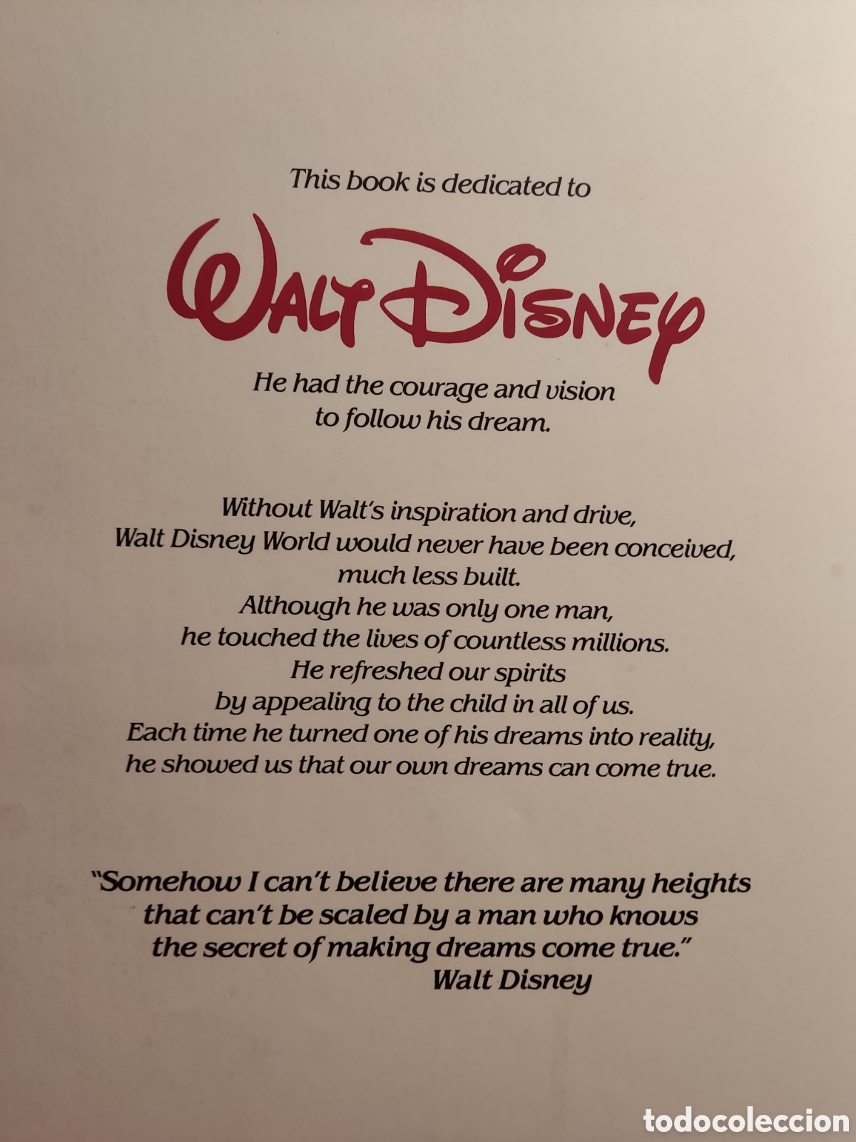 Libros de segunda mano: Walt Disney world ( ingl&eacute;s ) - Foto 2
