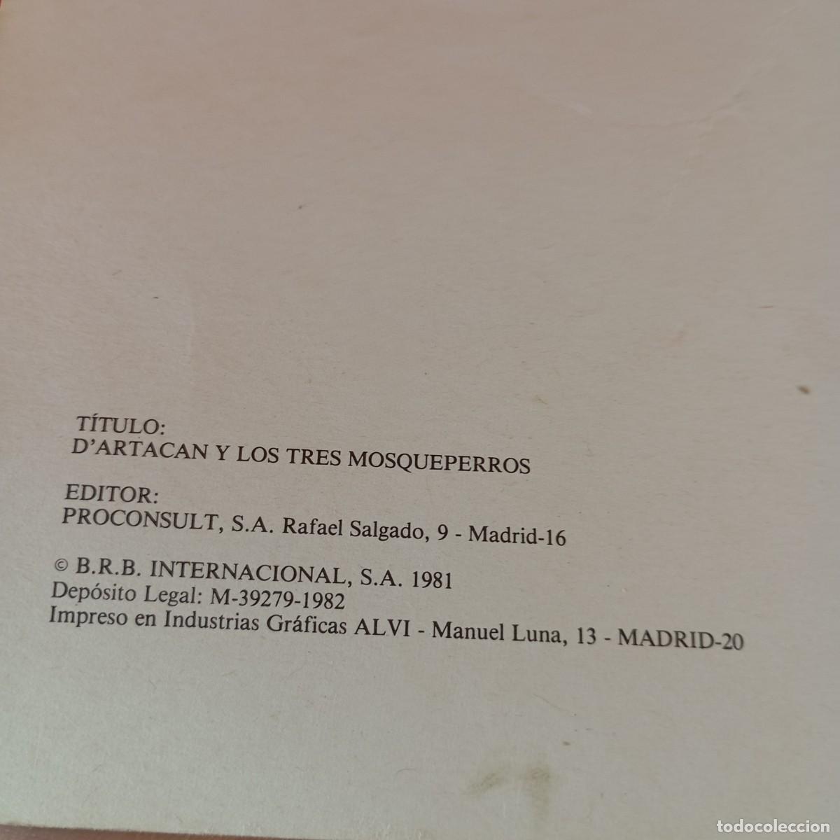 Libros de segunda mano: DARTACAN Y LOS TRES MOSQUEPERROS - DANONE / 204 - Foto 3