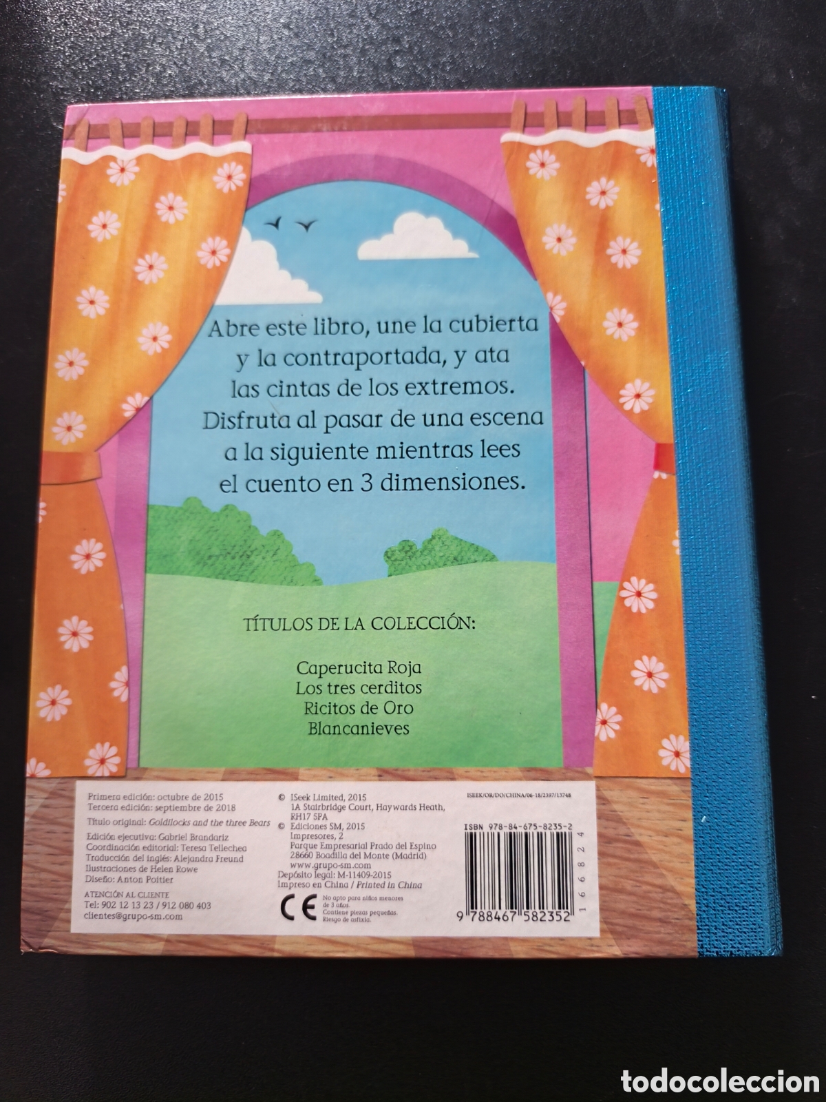 Libros de segunda mano: CUENTO RICITOS DE ORO EN 3D UN LIBRO CARRUSEL - SM - Foto 2