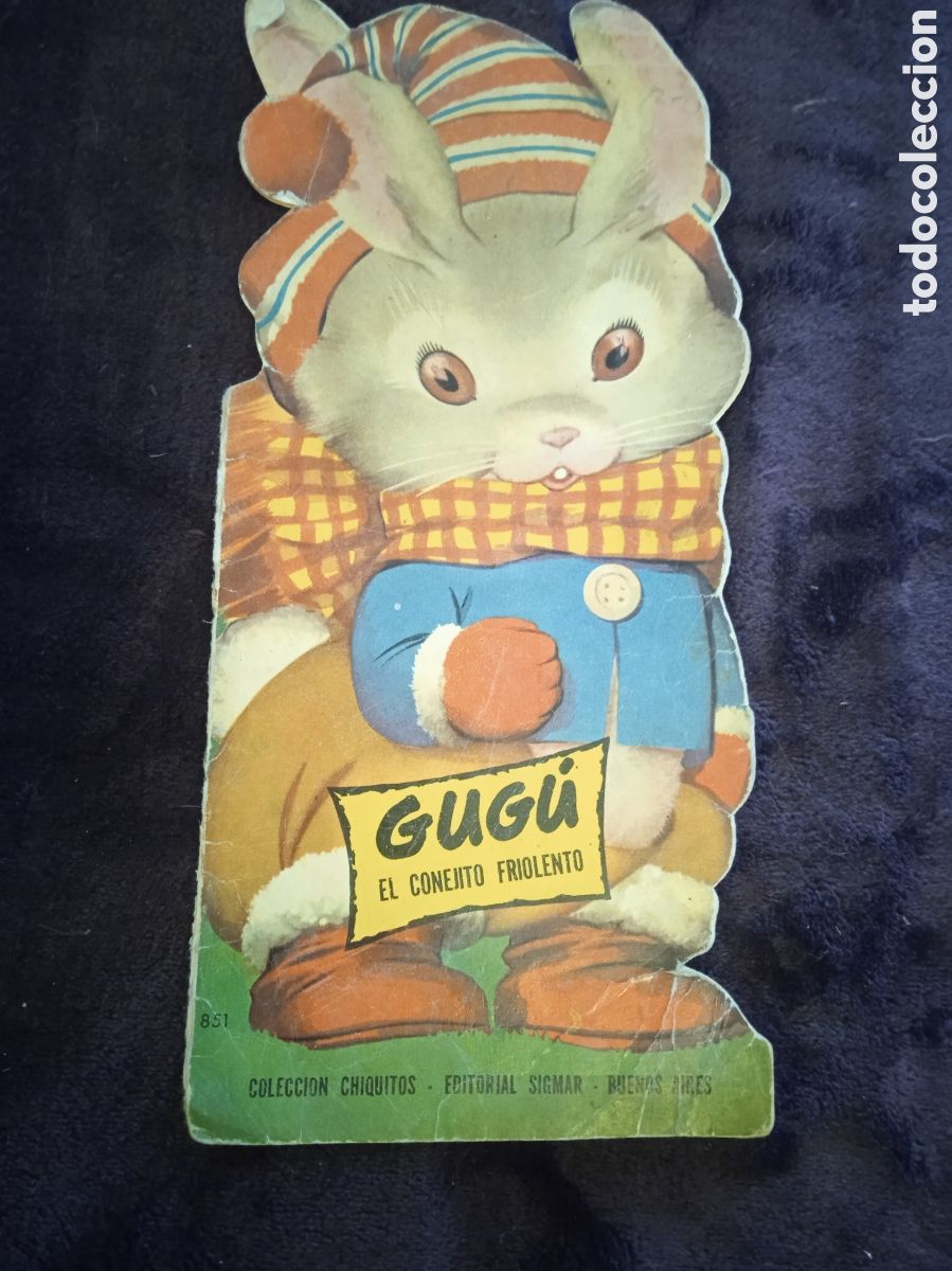 Second hand books: CUENTO TROQUELADO -GUG&Uacute; EL CONEJITO FRIOLENTO -ED. SIGMAR 1962