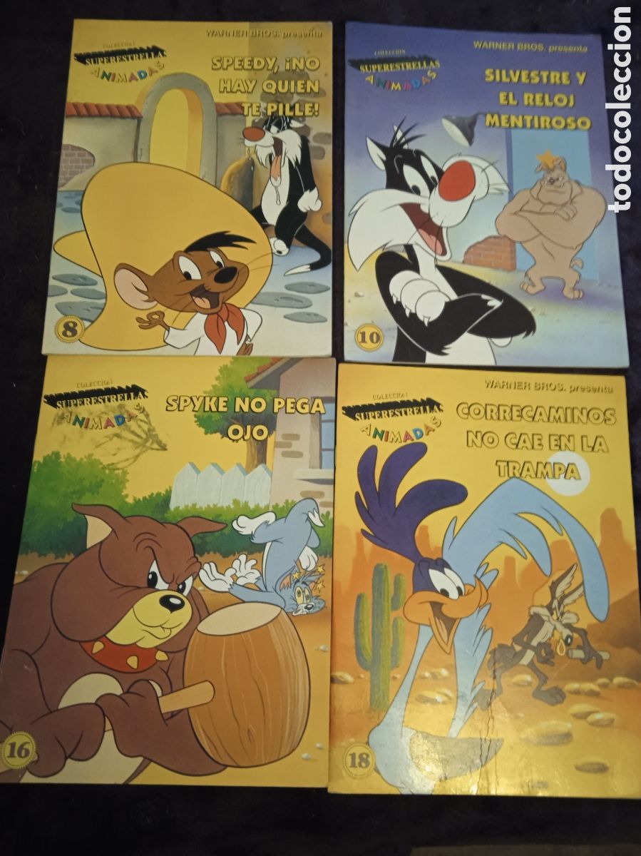 Second hand books: SUPERESTRELLAS ANIMADAS -LOTE DE 4 EJEMPLARES -ED. WARNER BROSS