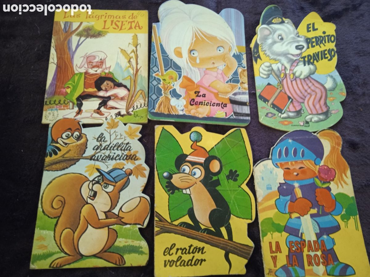 Second hand books: CUENTOS TROQUELADOS PEQUE&Ntilde;OS -LOTE DE 6 EJEMPLARES -A&Ntilde;OS 70