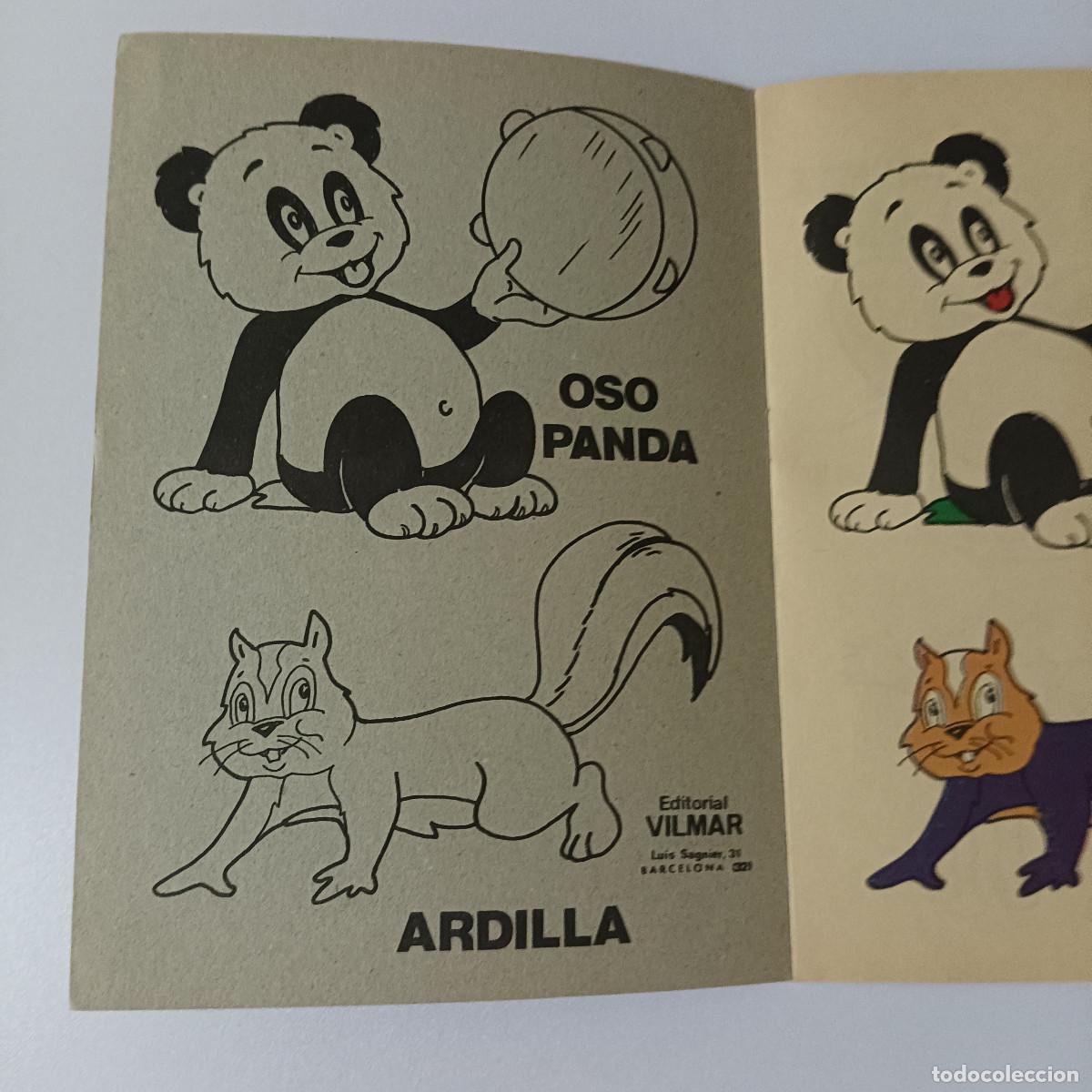 Libros de segunda mano: Cuento para colorear. Pinta Oso panda. ED. VILMAR - Foto 2