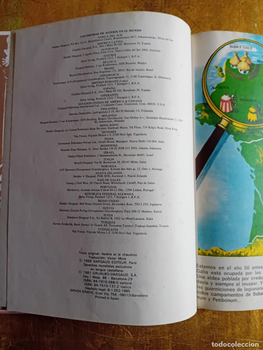 Libros de segunda mano: Ast&eacute;rix y el caldero 1985, n 13. - Foto 3