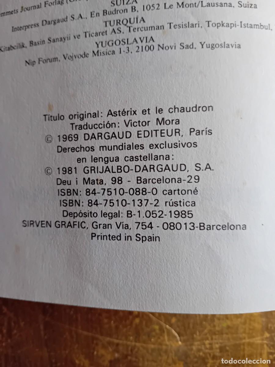 Libros de segunda mano: Ast&eacute;rix y el caldero 1985, n 13. - Foto 4