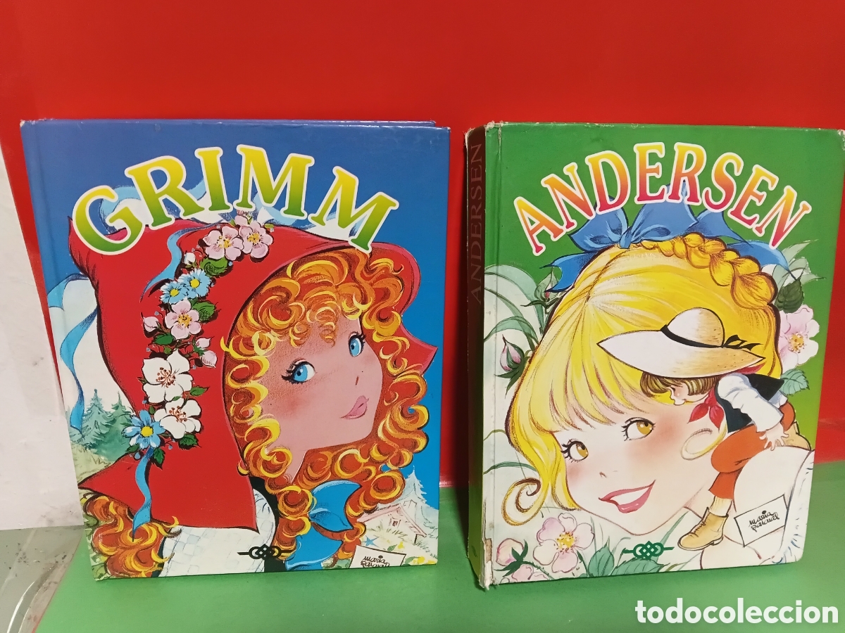 Libros de segunda mano: Dos tomos de cuentos de Andersen y Grimm - Foto 1