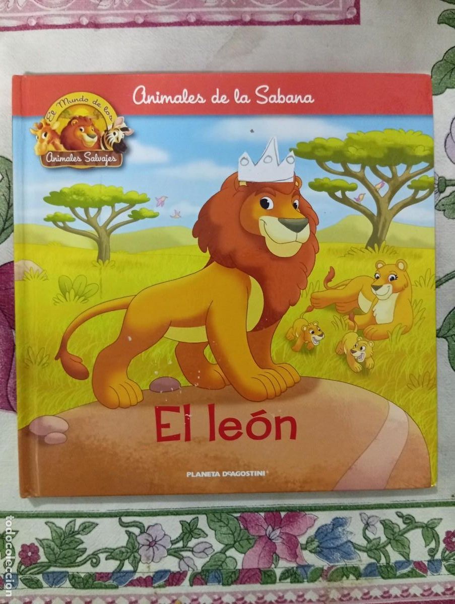 Libros de segunda mano: animales de la sabana el leon - Foto 1