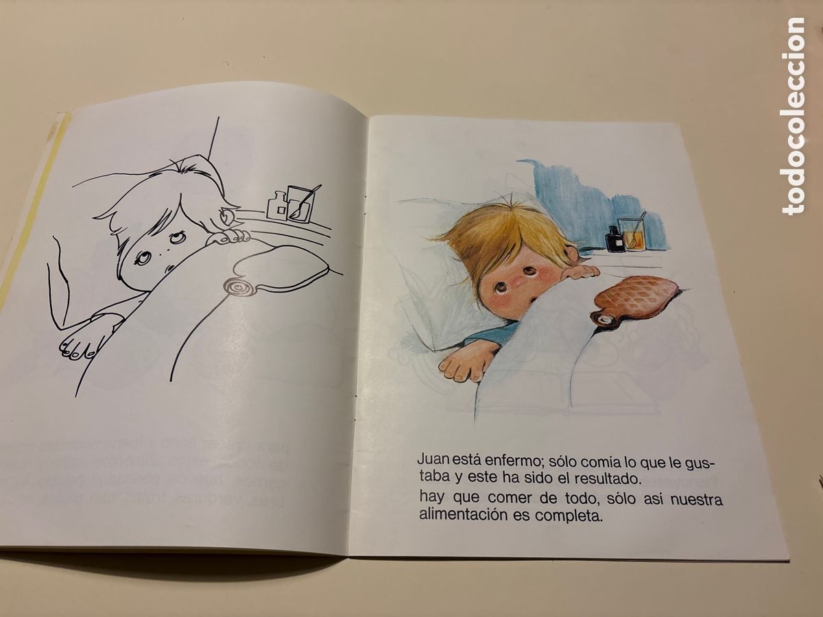 Libros de segunda mano: Aprendo a Comer. Cuentos para Colorear. 1981. ASM - Foto 4