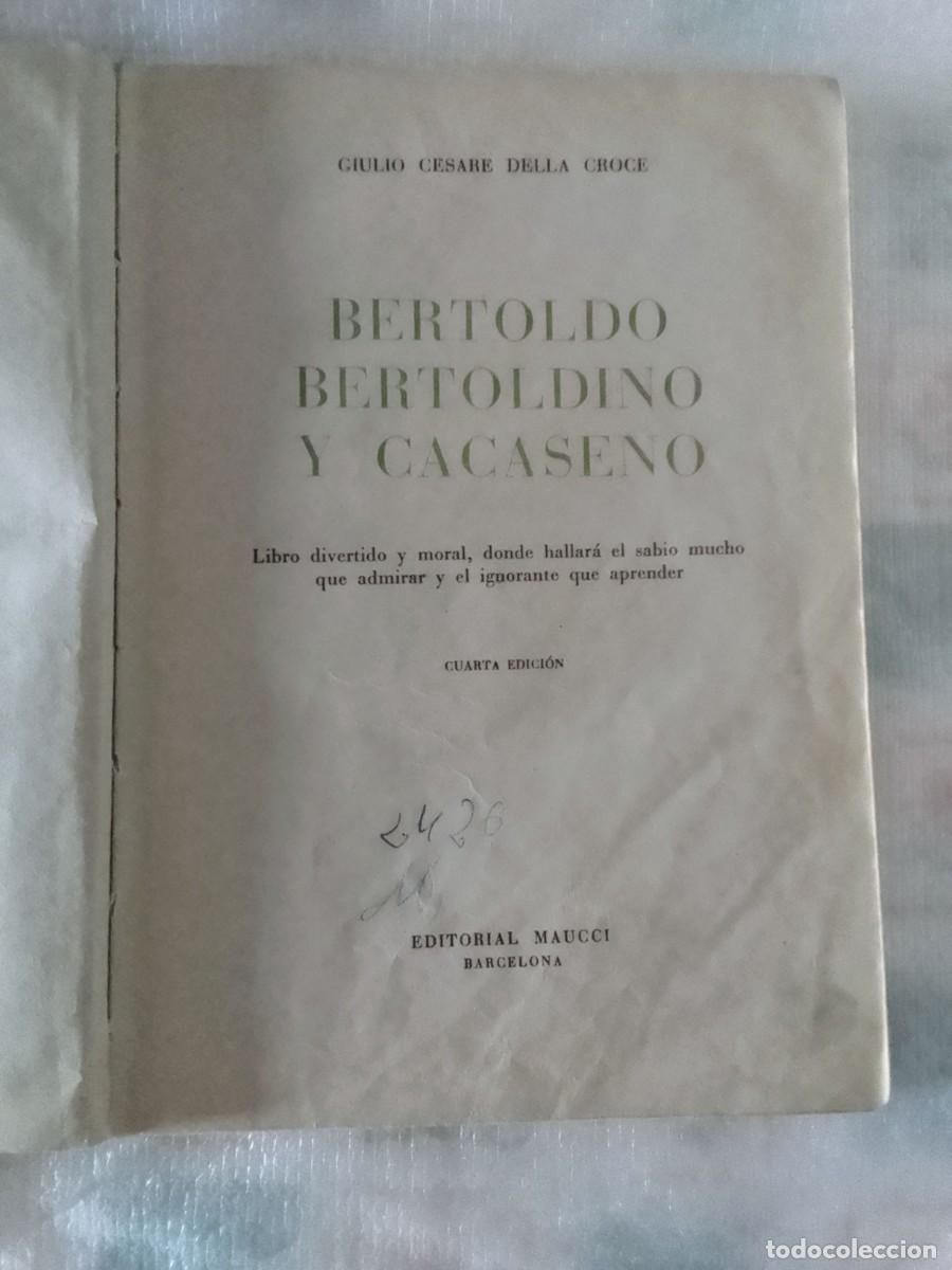 Libros de segunda mano: BERTOLDO - BERTOLDINO- CACASENO - CUENTO - Foto 2