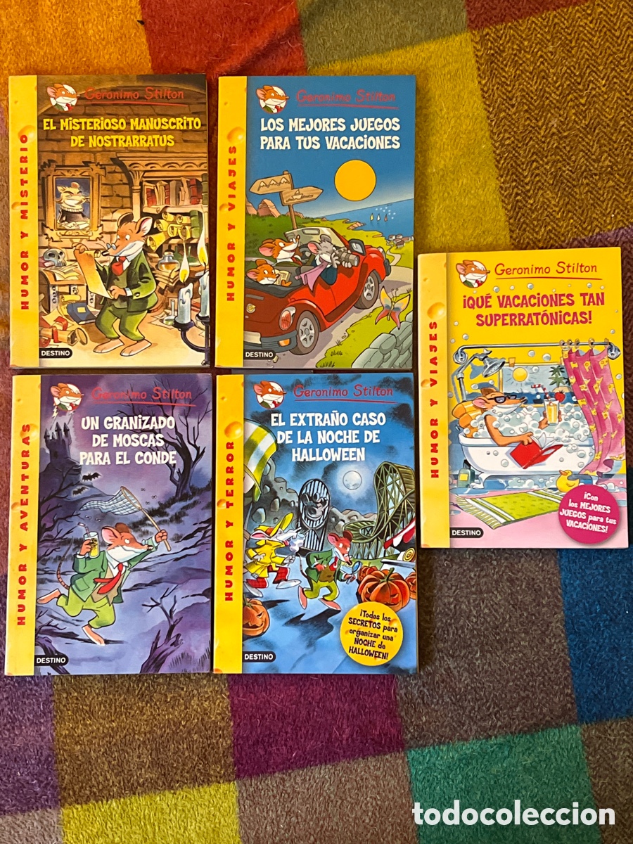 Libros de segunda mano: 5 libros Geronimo Stilton - Foto 1