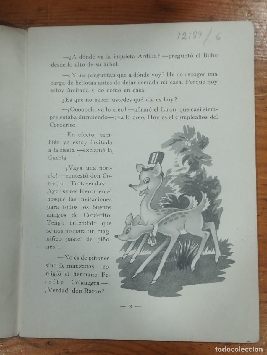 Libros de segunda mano: CUENTO EL CUMPLEA&Ntilde;OS DE CORDERITO. TROQUELADO. - Foto 2