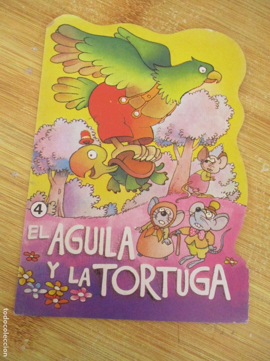 Libros de segunda mano: TROQUELADOS FABULAS N&ordm;., 4- EL AGUILA Y LA TORTUGA-BRUGUERA-1979