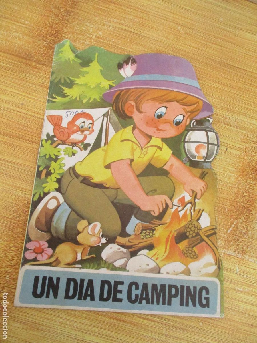 Libros de segunda mano: MIS TROQUELADOS N&ordm;., 16- UN D&Iacute;A DE CAMPINGA-BRUGUERA-1&ordf;., EDC., 1984