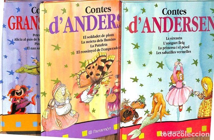 Libros de segunda mano: CONTES D'ANDERSEN 3 VOL - LA SIRENITA, L'ANEGUET LLEIG, EL SOLDADET DE PLOM, PETER PAN... - Parram&oacute;n