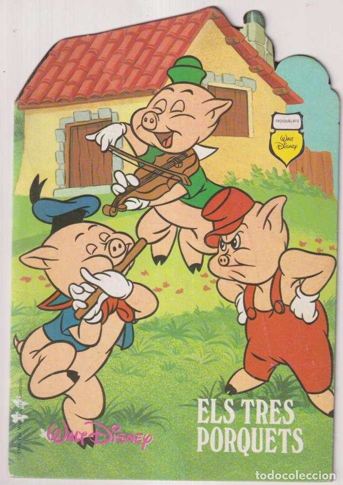 Libros de segunda mano: Els Tres Porquets. Troquelats Disney n&ordm; 11. Toray 1988