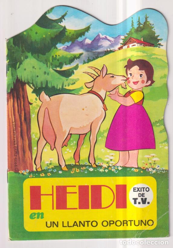 Libros de segunda mano: Heidi un llanto oportuno. Troquelado (20,5x14 cm.) Bruguera 1975