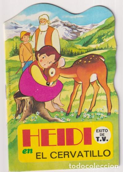 Libros de segunda mano: Heidi en el cervatillo. Cuento. Mini troquelados Heidi n&ordm; 1. Editorial Bruguera 1975