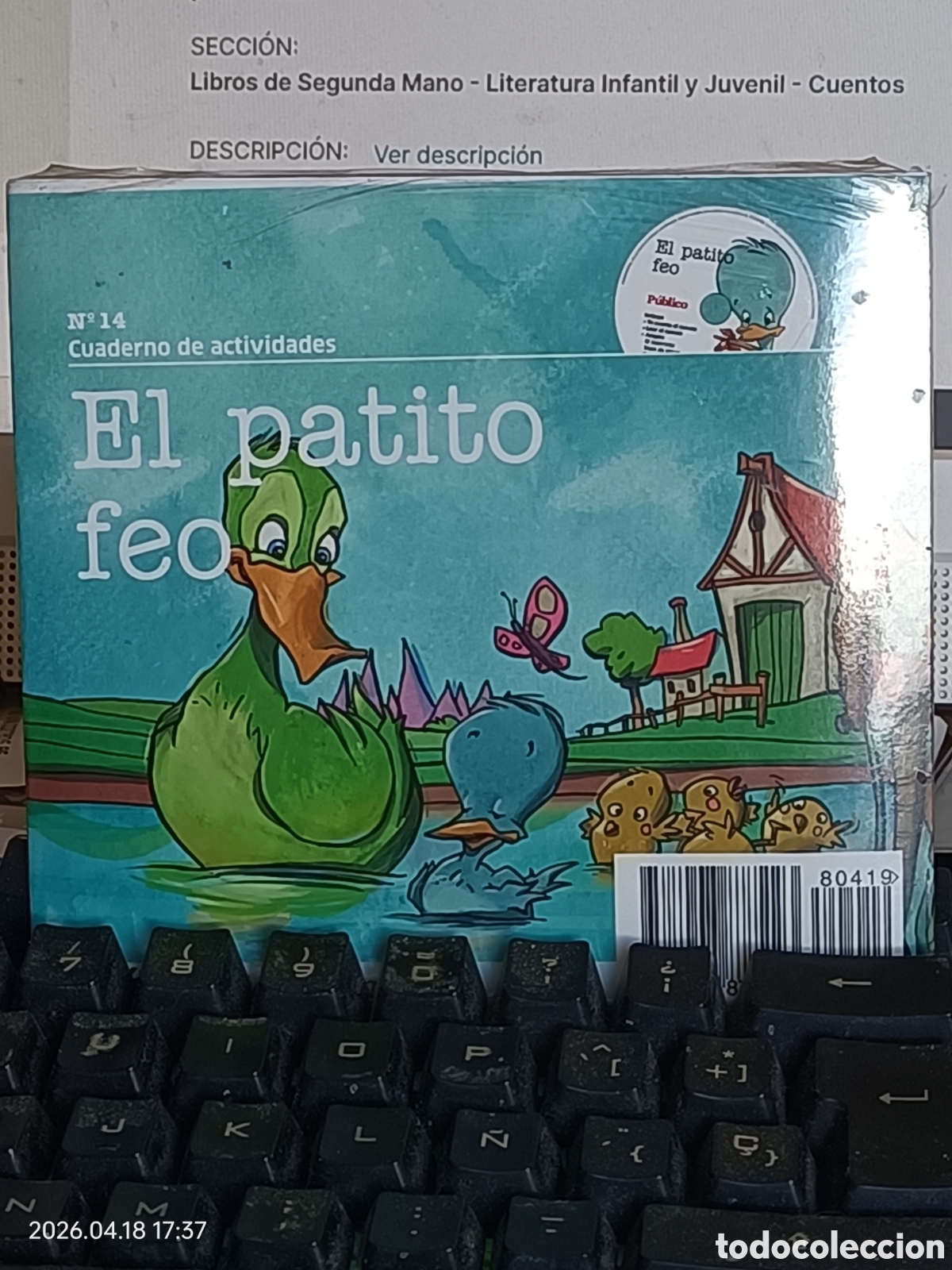 Libros de segunda mano: P&Uacute;BLICO TE CUENTA. N&ordm; 14: el patito feo. Cuaderno de actividades + CD precintado