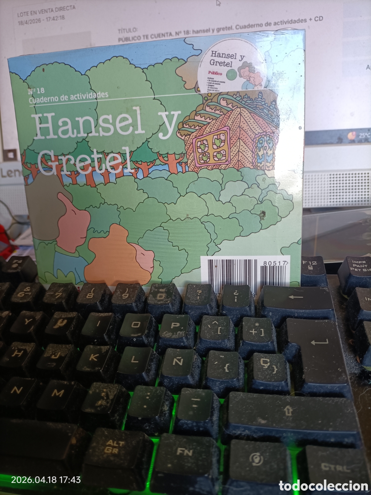 Libros de segunda mano: P&Uacute;BLICO TE CUENTA. N&ordm; 18: hansel y gretel. Cuaderno de actividades + CD precintado