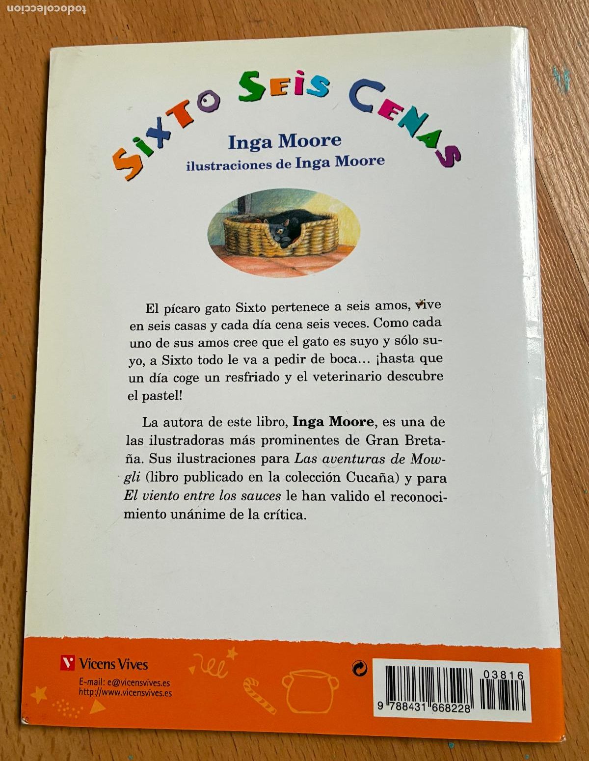 Libros de segunda mano: SIXTO SEIS CENAS, Inga Moore - Foto 2