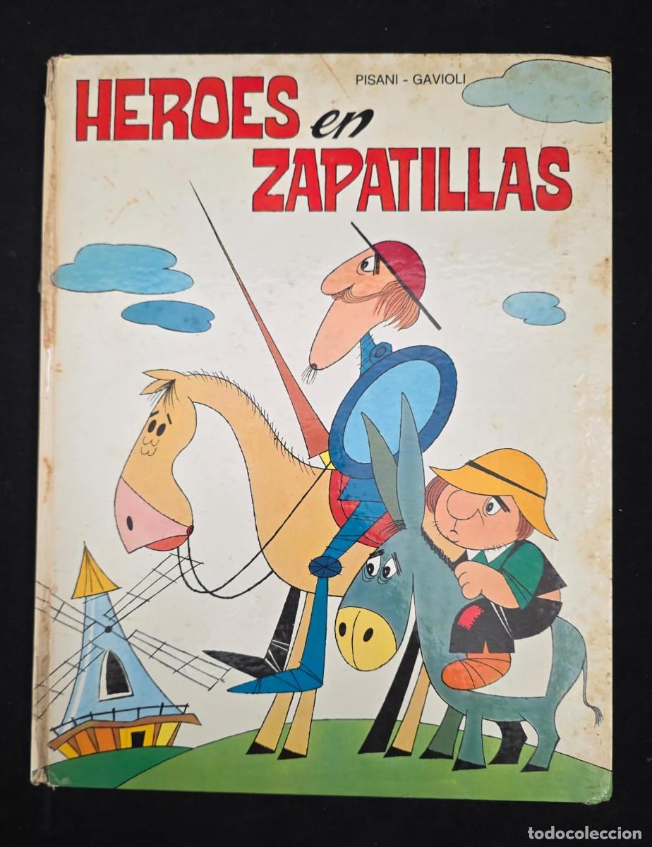 Libros de segunda mano: L.241 Libro infantil vintage &ldquo;H&eacute;roes en Zapatillas&rdquo; &ndash; Pisani & Gavioli &ndash; gran formato ilustrado