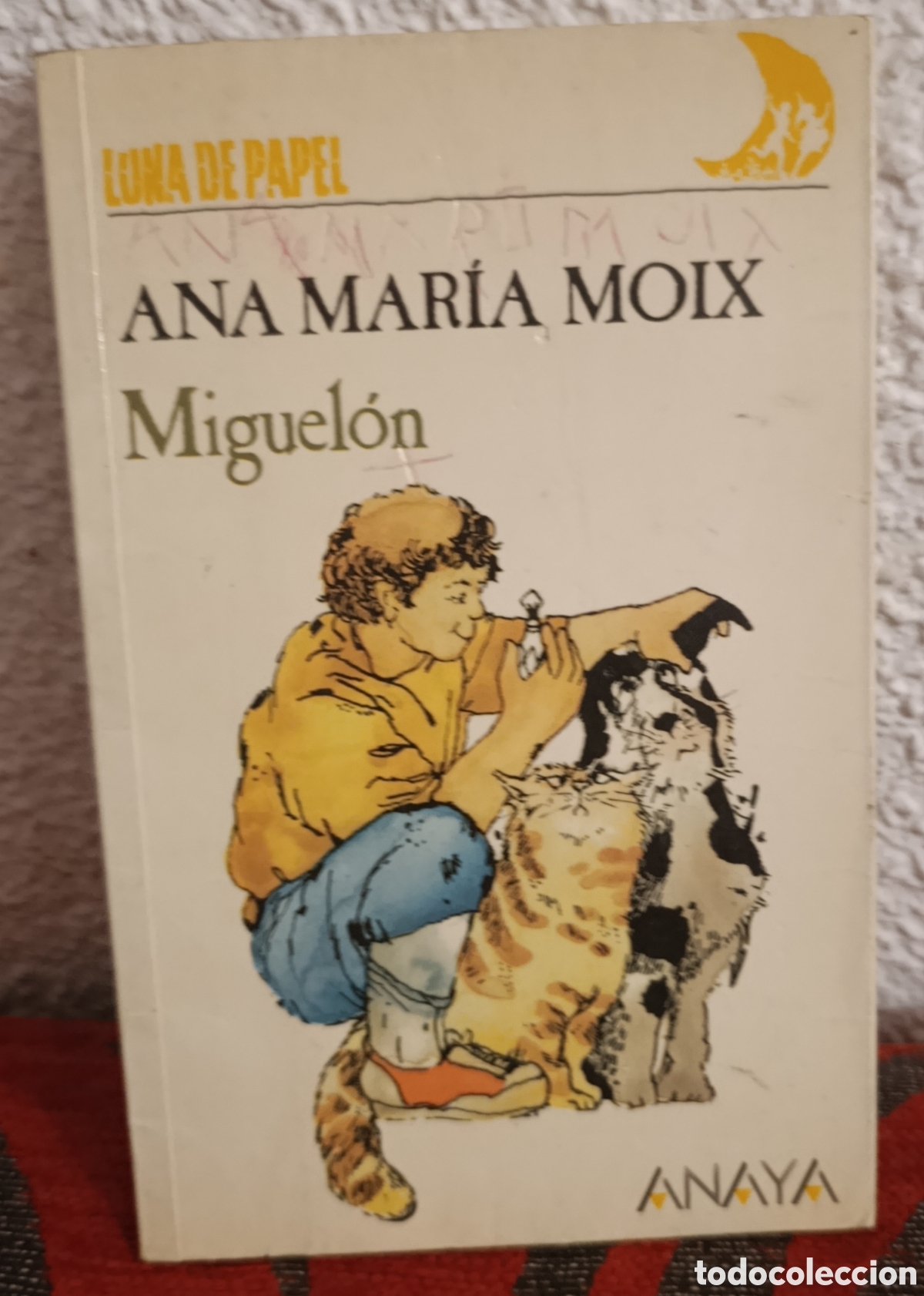Libros de segunda mano: Libro &rdquo;Miguel&oacute;n&rdquo; de Ana Mar&iacute;a Moix - Editorial Anaya (Colecci&oacute;n Luna de Papel)