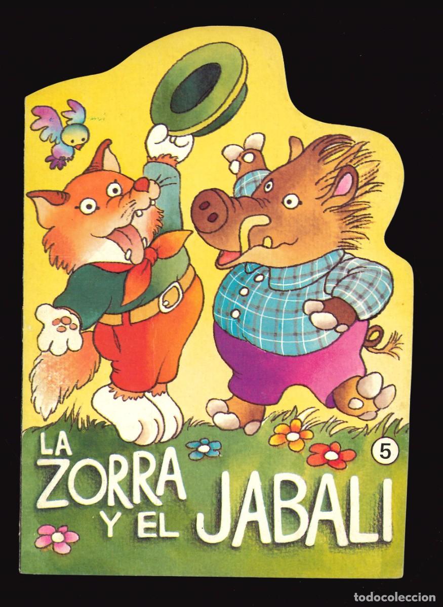 Libros de segunda mano: TROQUELADOS F&Aacute;BULAS - BRUGUERA / N&Uacute;MERO 5 (LA ZORRA Y EL JABAL&Iacute;)